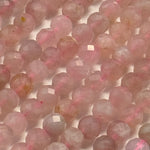 Rose Quartz Faceted Round Beads image 2
