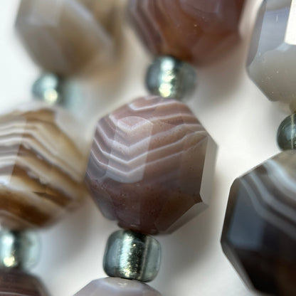 Botswana Agate Dodecahedron Beads image 7