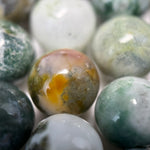 Tree Moss Agate Polished Round Beads image 5