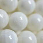 White Shell Polished  Round Beads image 5