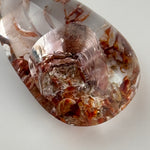 Quartz Cabochon with Amazing Lepidocrocite Inclusion Mirror-Like Inclusion image 2