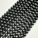 Black Mica Polished Round Beads image 4