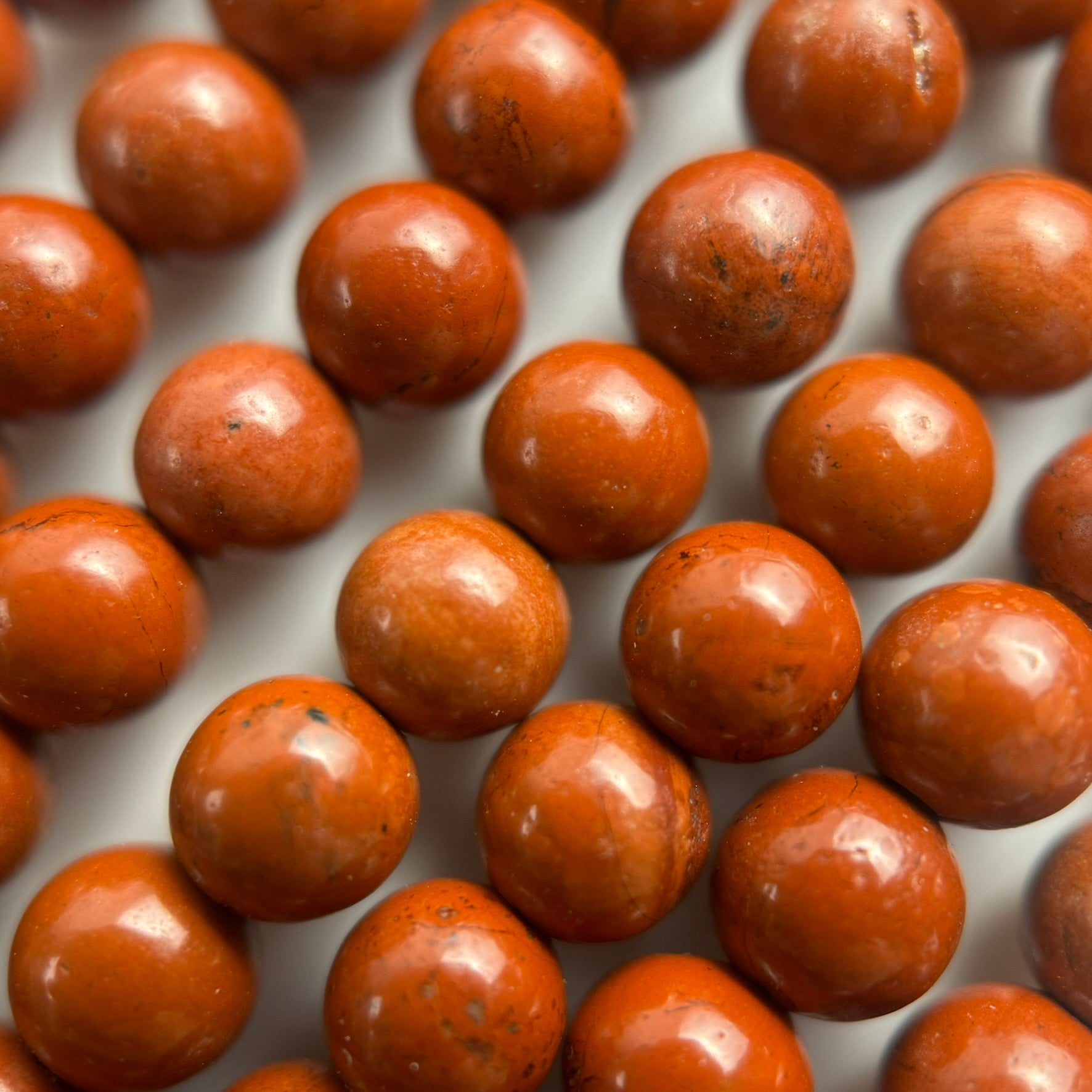 Red Jasper Polished  Round Beads image 3