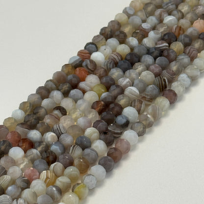 Botswana Agate Faceted Rondelle Beads image 4