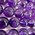 Natural African Amethyst Polished Round Beads image 3