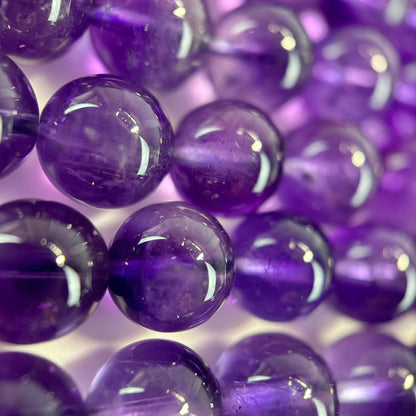 Natural African Amethyst Polished Round Beads image 3