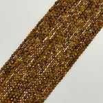 Dark Yellow Apatite Faceted Round Beads image 5