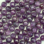 Purple Sapphire Faceted Round Beads image 4