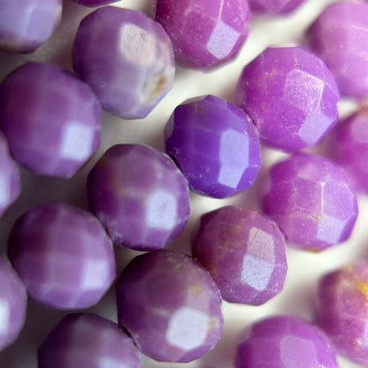 Faceted Phosphosiderite Rondelle Beads (3x4mm) image 4