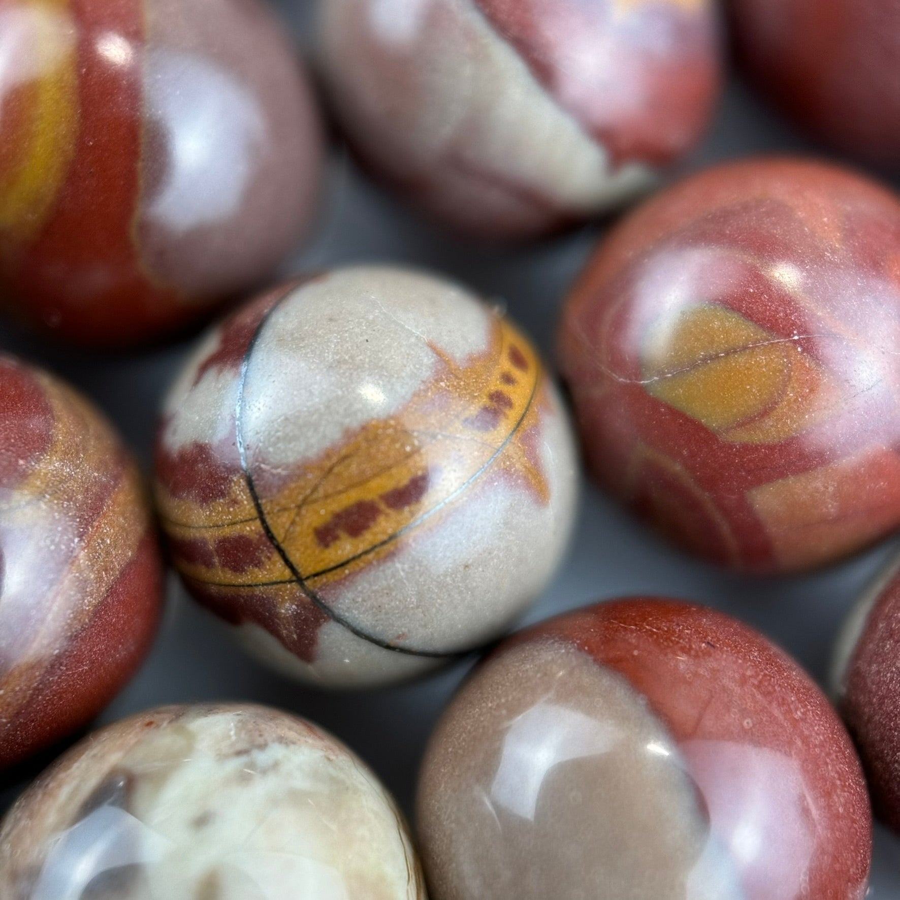 Noreena Jasper Polished Round Beads  ( 20mm) image 3