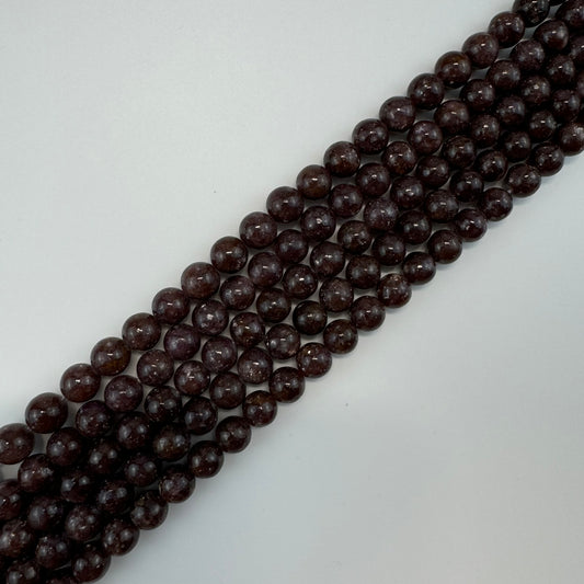 Lepidolite Beads - Polished Round Beads - (AAA Quality)