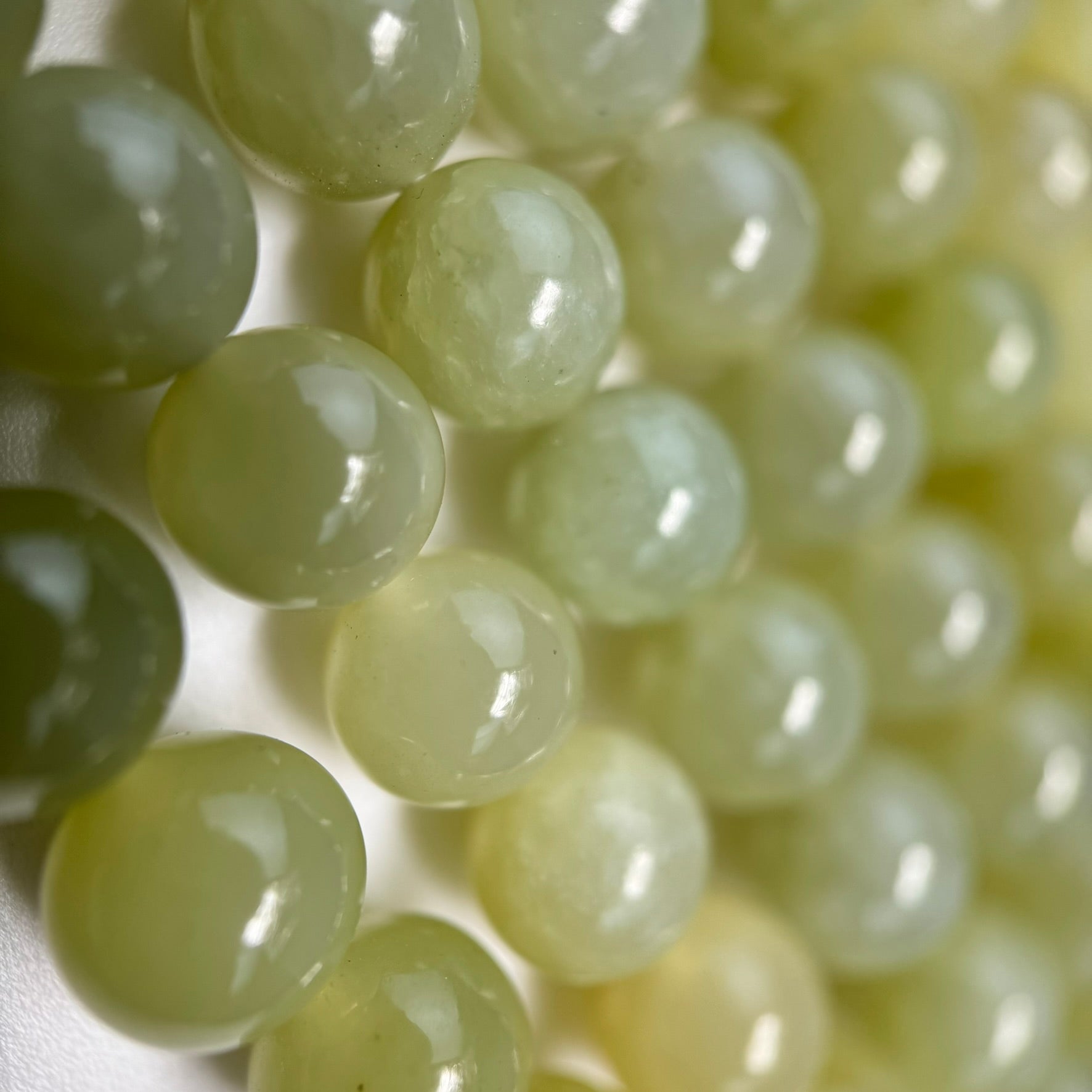 Hetian China Jade Polished Round Beads image 3