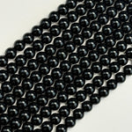 Black Tourmaline Polished  Round Beads image 3