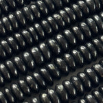 Shungite Rondelle Polished Beads image 1