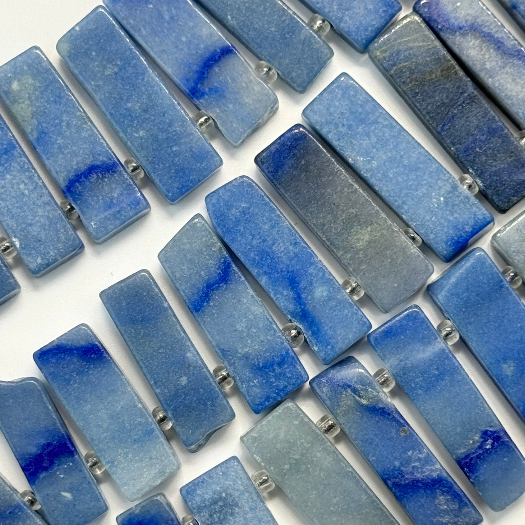 Blue Quartz Polished Blade Beads image 2