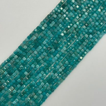 Amazonite AAA Quality Square Gemstone Beads image 6