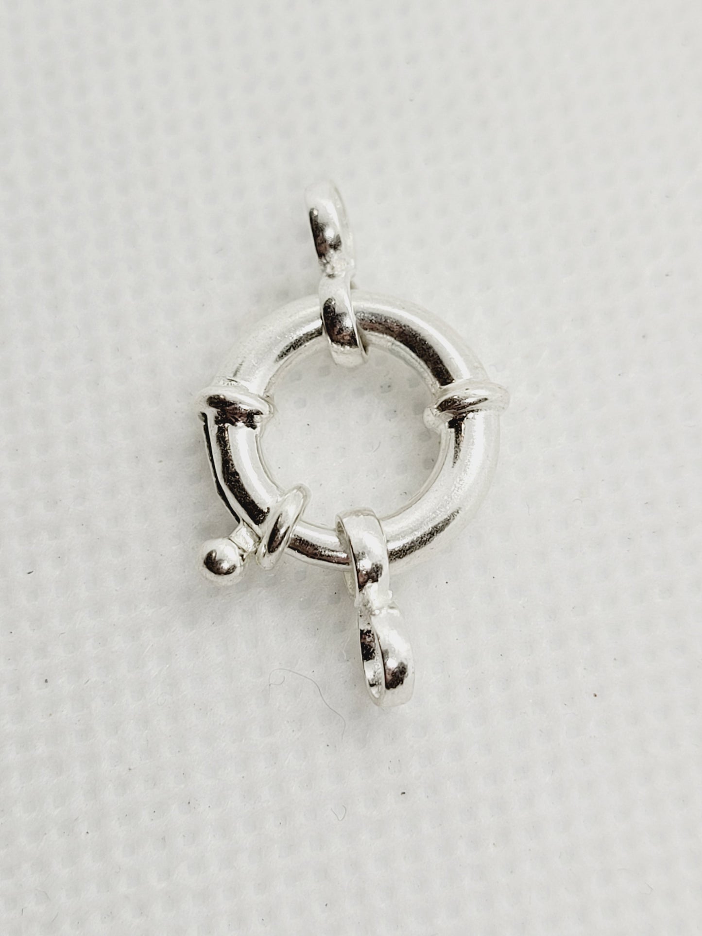 14mm Round Clasp | 925 Sterling Silver image 1