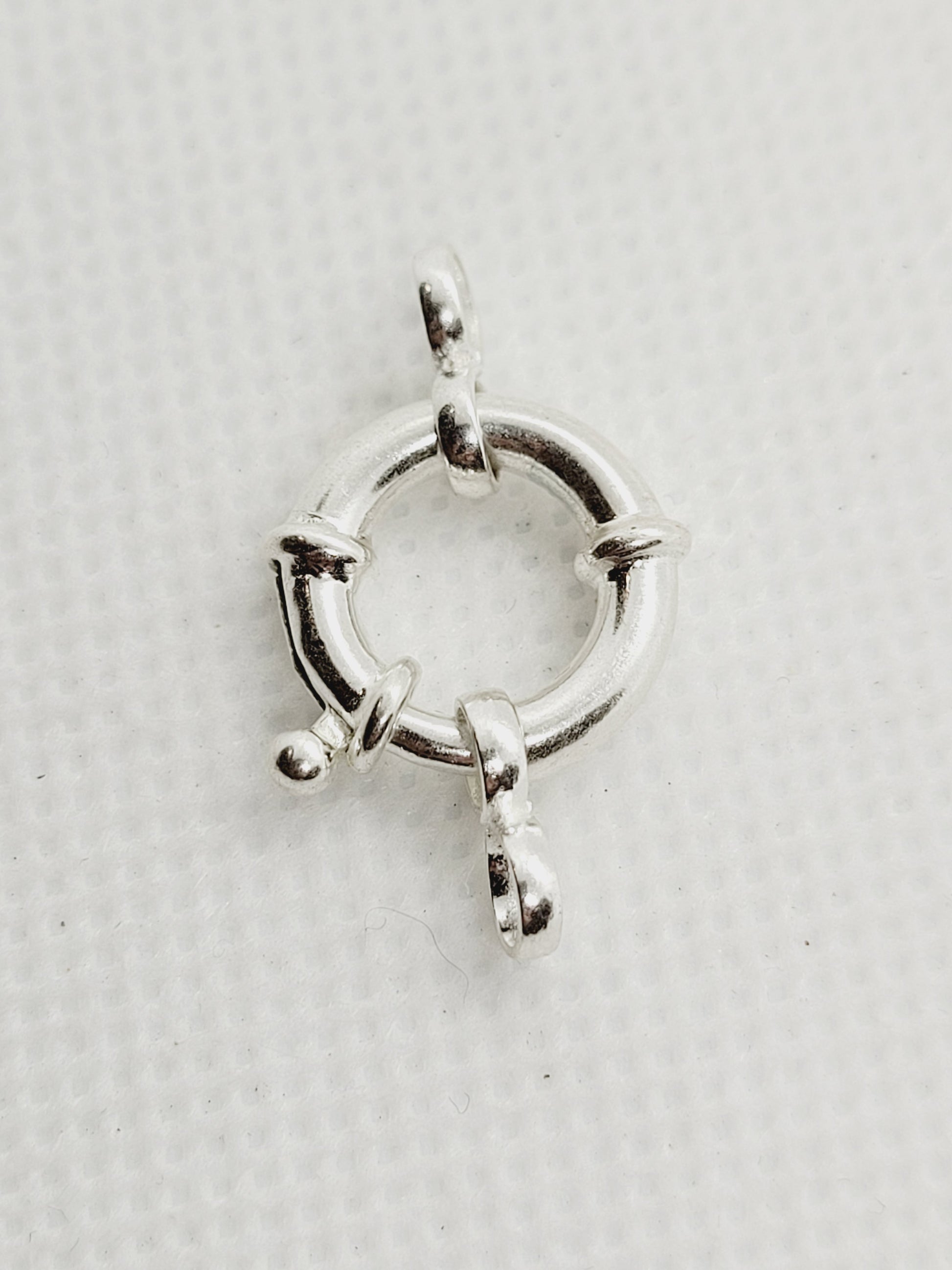 14mm Round Clasp | 925 Sterling Silver image 1