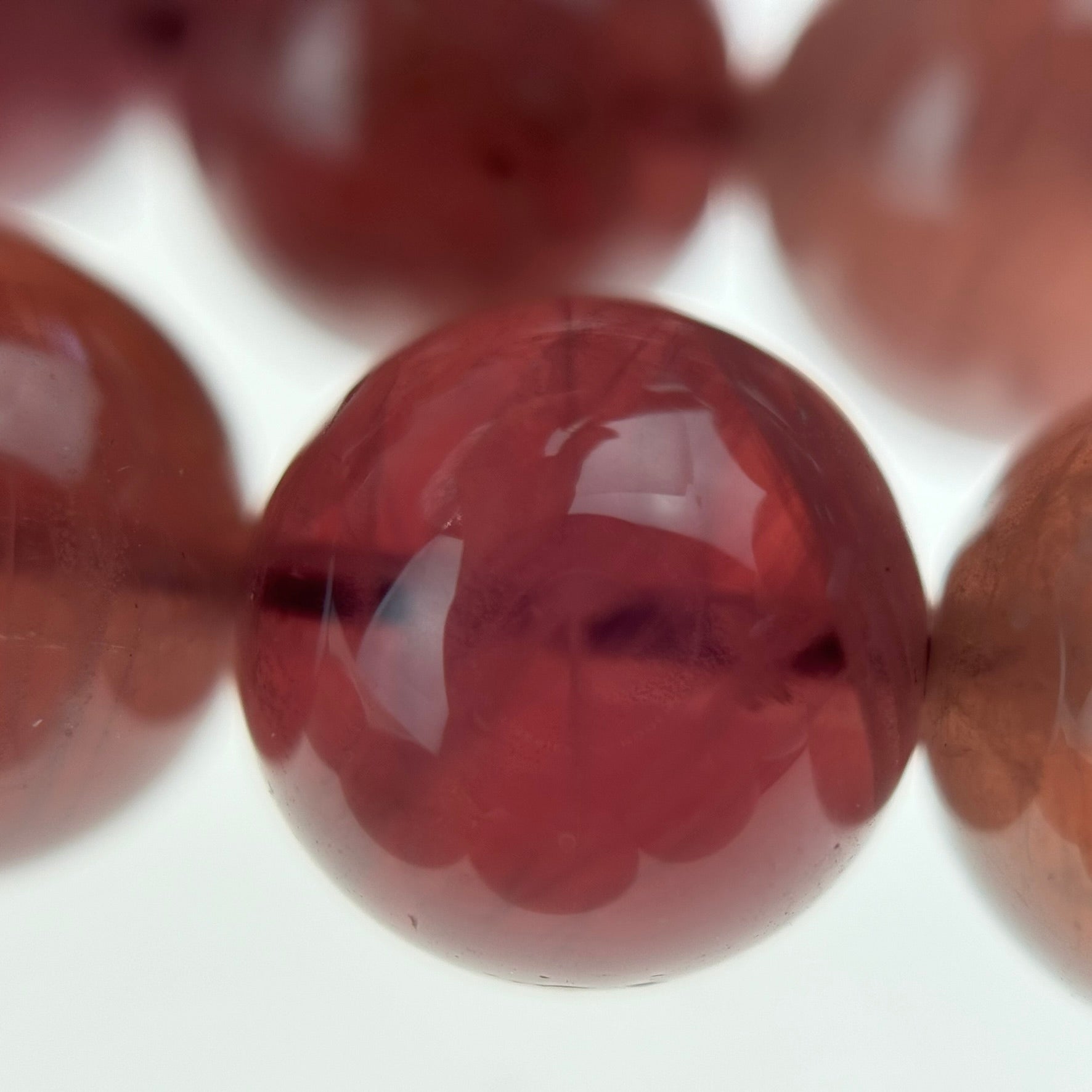 Purple Rose Quartz Polished Round Beads with Star image 4