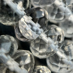 Faceted Clear Quartz Rondelle Beads image 5