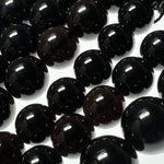 Morion Polished Round Beads image 3