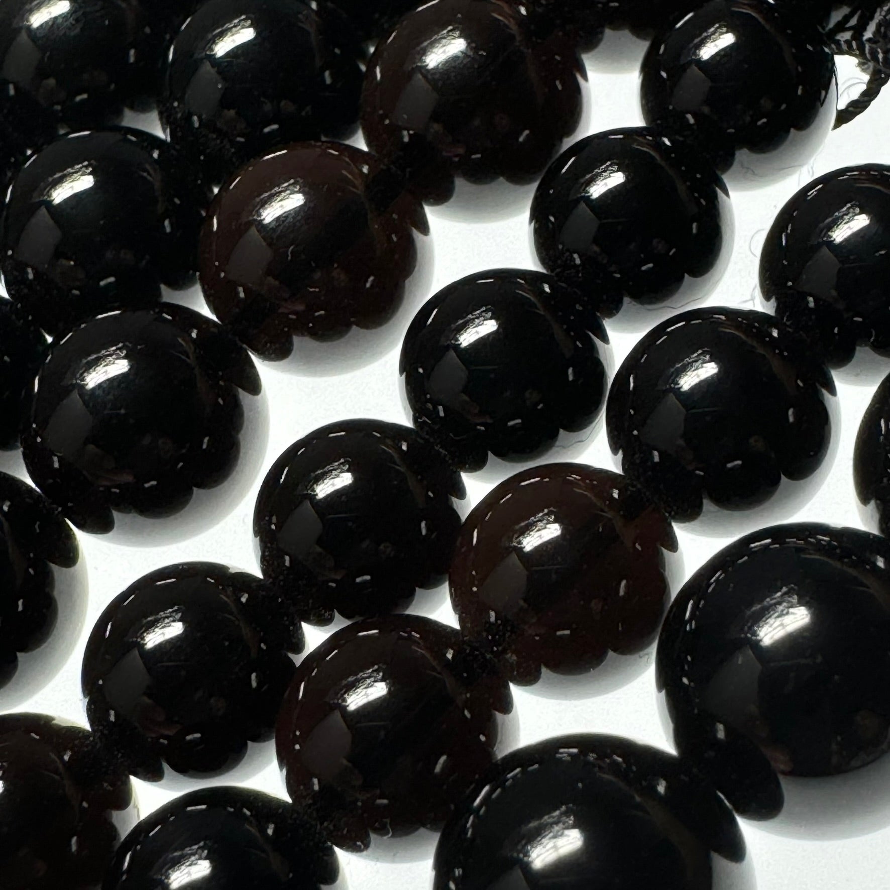 Morion Polished Round Beads image 3