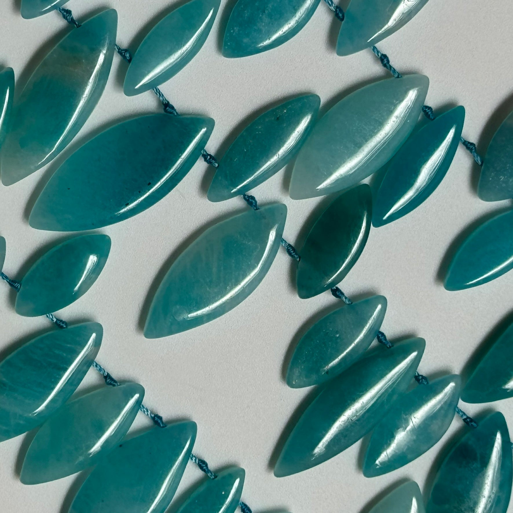 Amazonite Marquise Gemstone Beads - AA Quality (Mixed Size) image 2