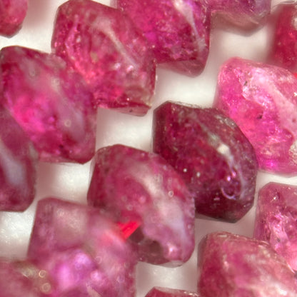 Glass Filled Ruby Space Ship Beads image 1
