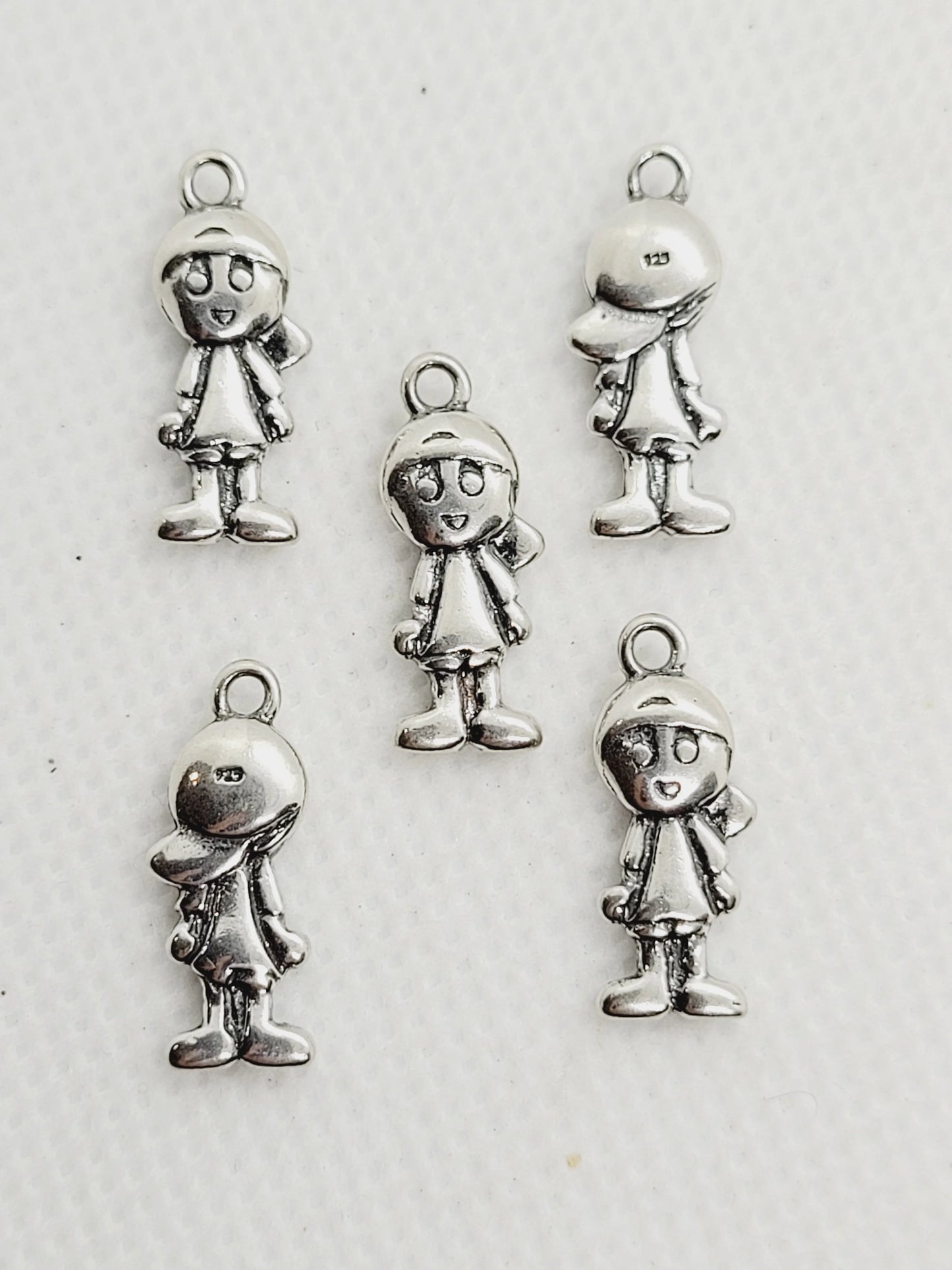 Girl & Boy Charms | 925 Sterling Silver image 4