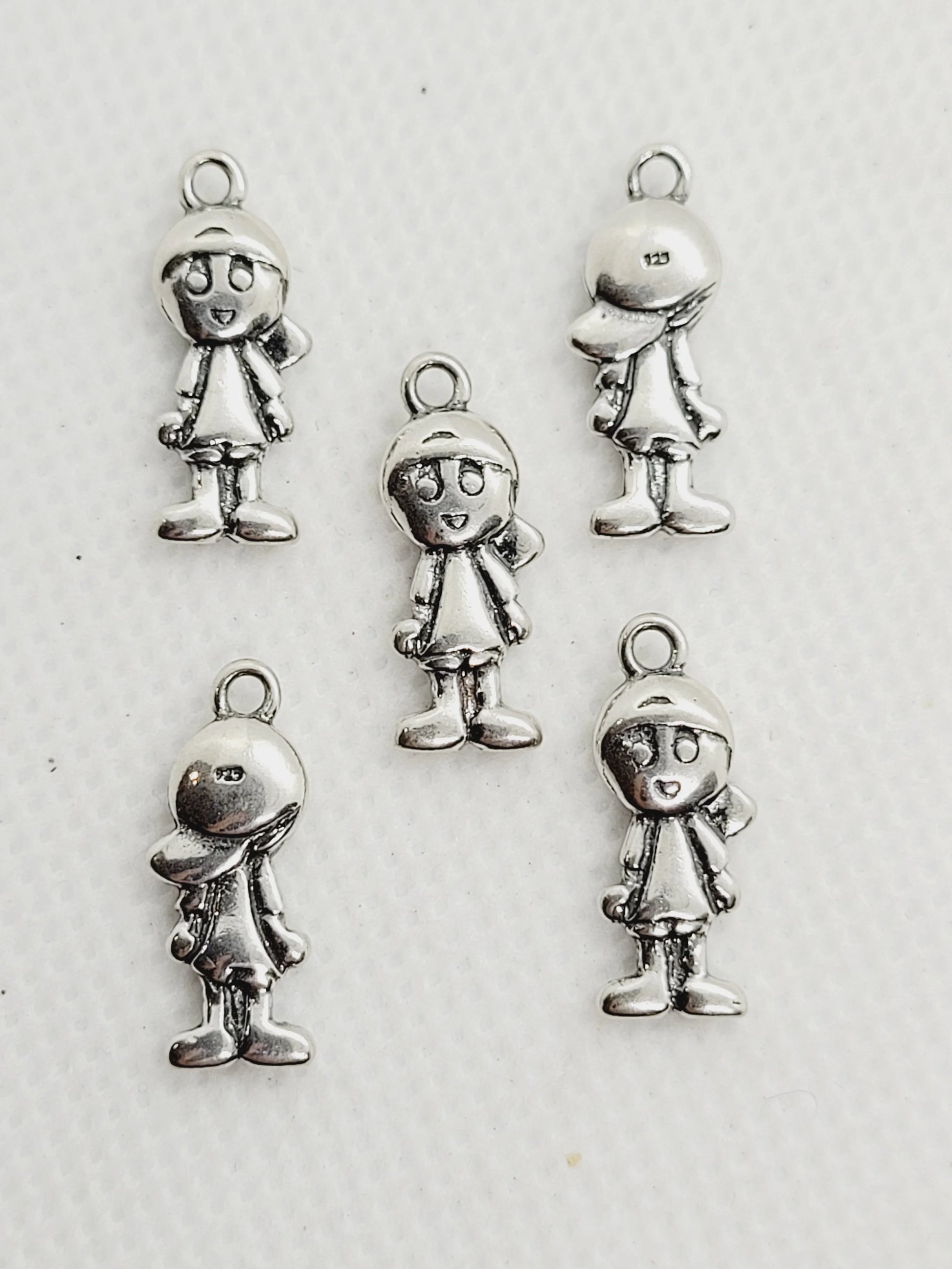 Girl & Boy Charms | 925 Sterling Silver image 4