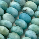 Larimar Faceted Rondelle Polished Beads (AAA Quality) image 1