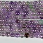 Amethyst +Plus Polished 8mm Round Beads image 4