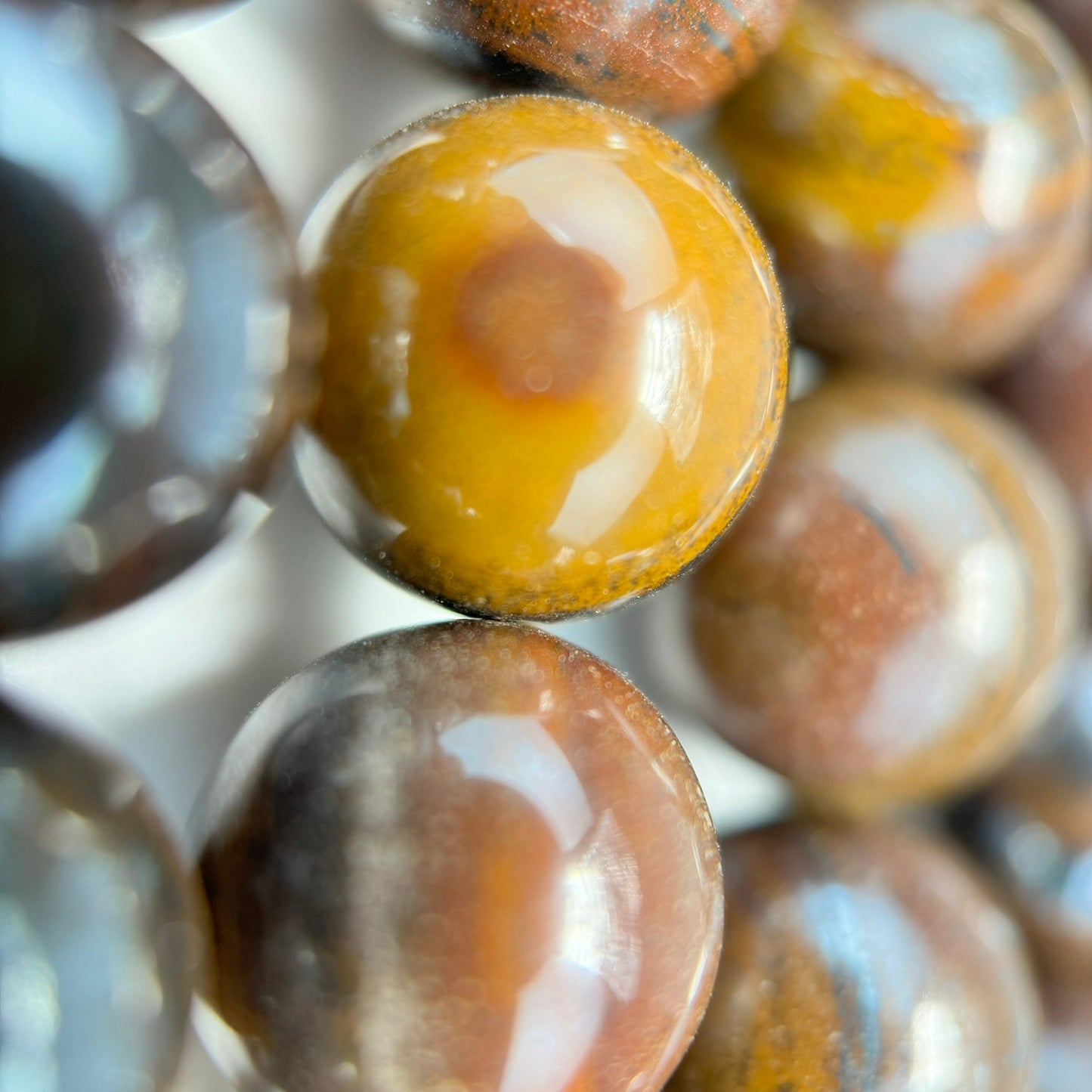 Tiger Iron Polished Round Beads image 5