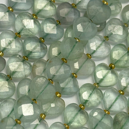 Green Fluorite Faceted Heart 12ÃƒÆ’Ã†â€™Ãƒâ€ Ã¢â‚¬â„¢ÃƒÆ’Ã‚Â¢ÃƒÂ¢Ã¢â‚¬Å¡Ã‚Â¬ÃƒÂ¢Ã¢â€šÂ¬Ã‚Â12 mm Beads image 4