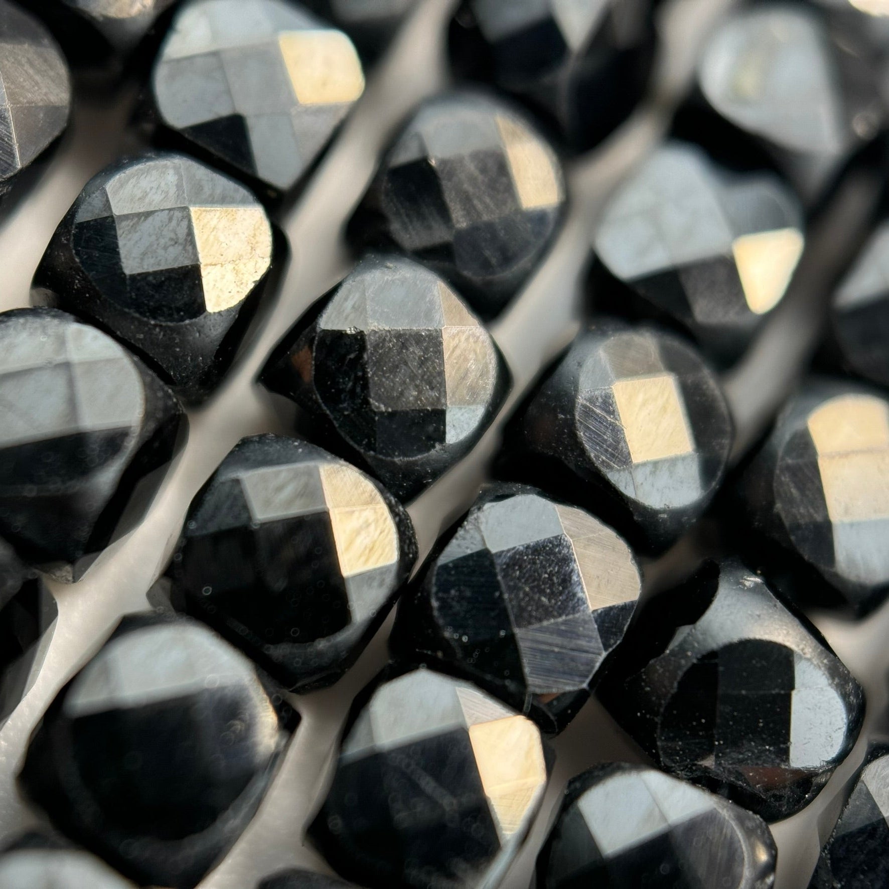 Black Spinel Square Beads image 4
