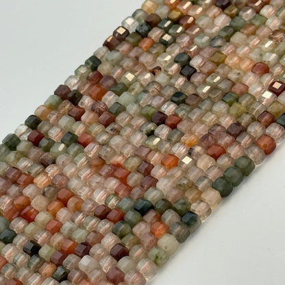 Multicolor Rutilated Quartz Square Beads image 4