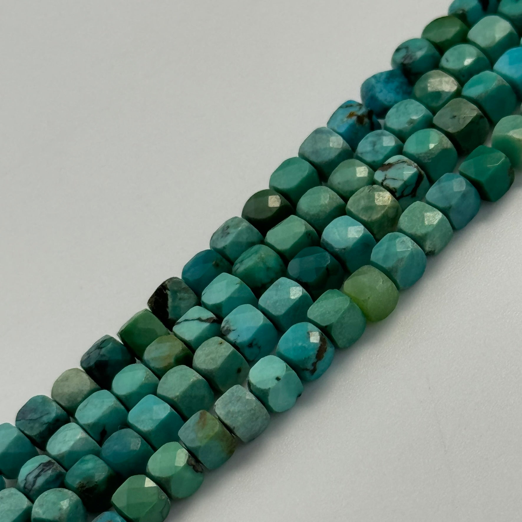 Turquoise Square Beads image 3