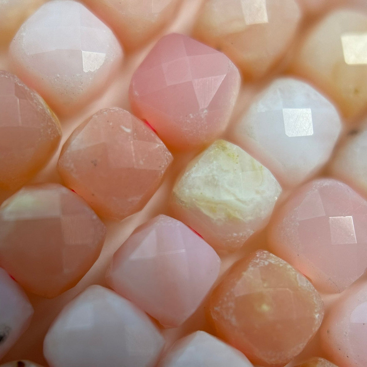 Pink Opal Square Beads image 4