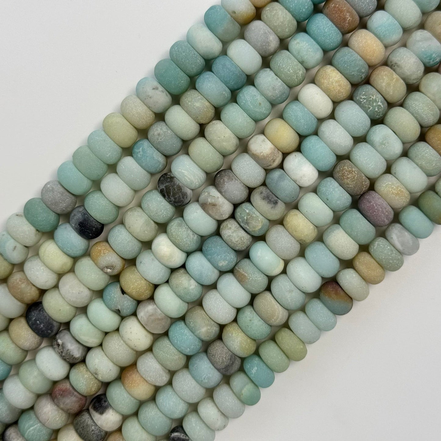 Ocean Jasper Frostedmm Rondelle Beads image 5