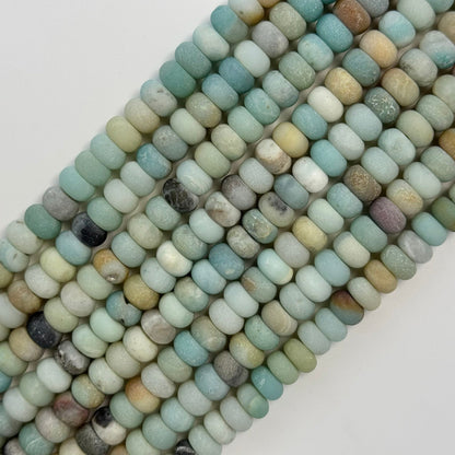 Ocean Jasper Frostedmm Rondelle Beads image 5