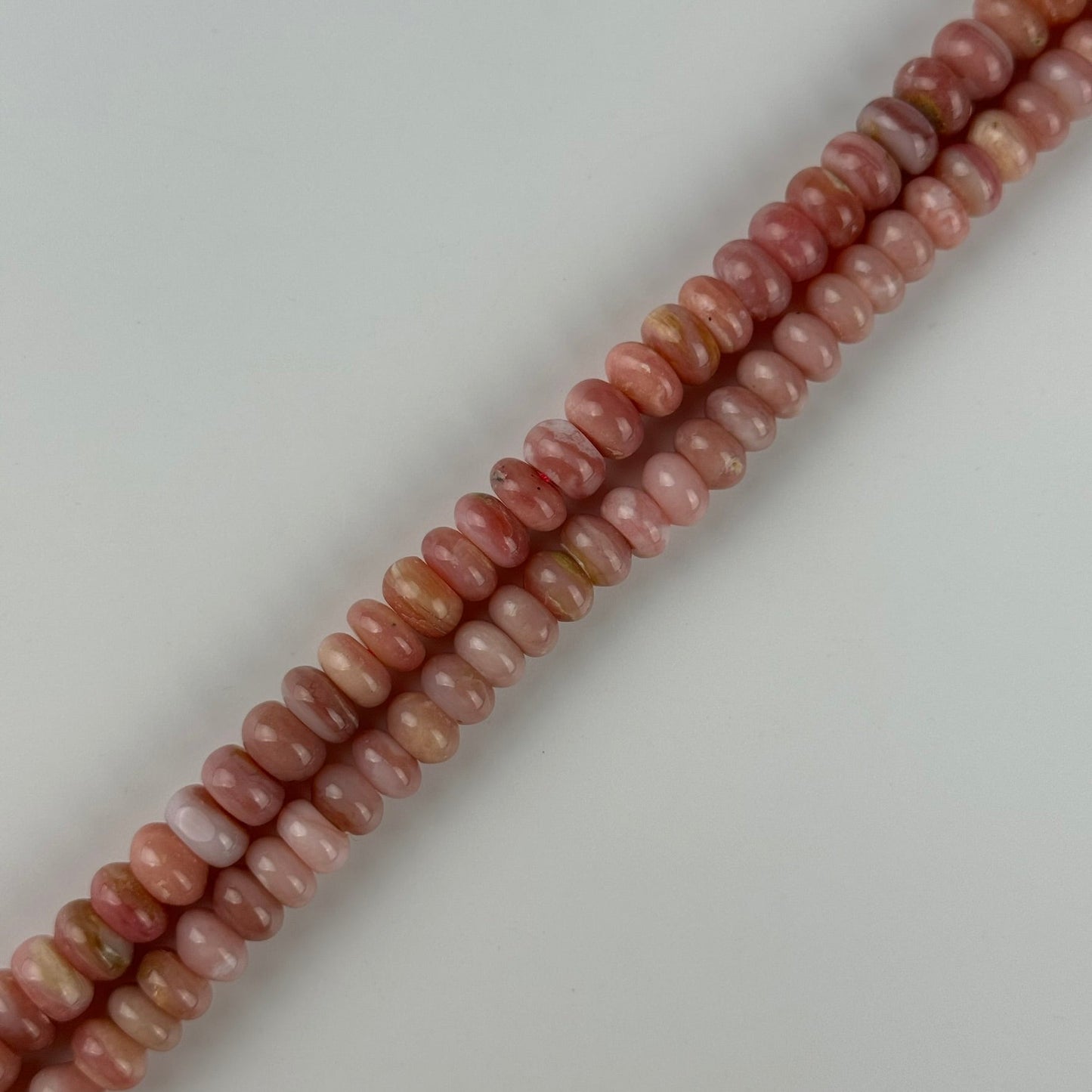Pink Opal AA Rondelle Polished Beads image 3
