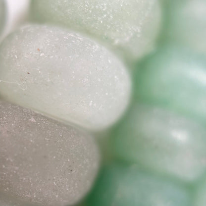 Green Aventurine Frosted Rondelle Beads image 4