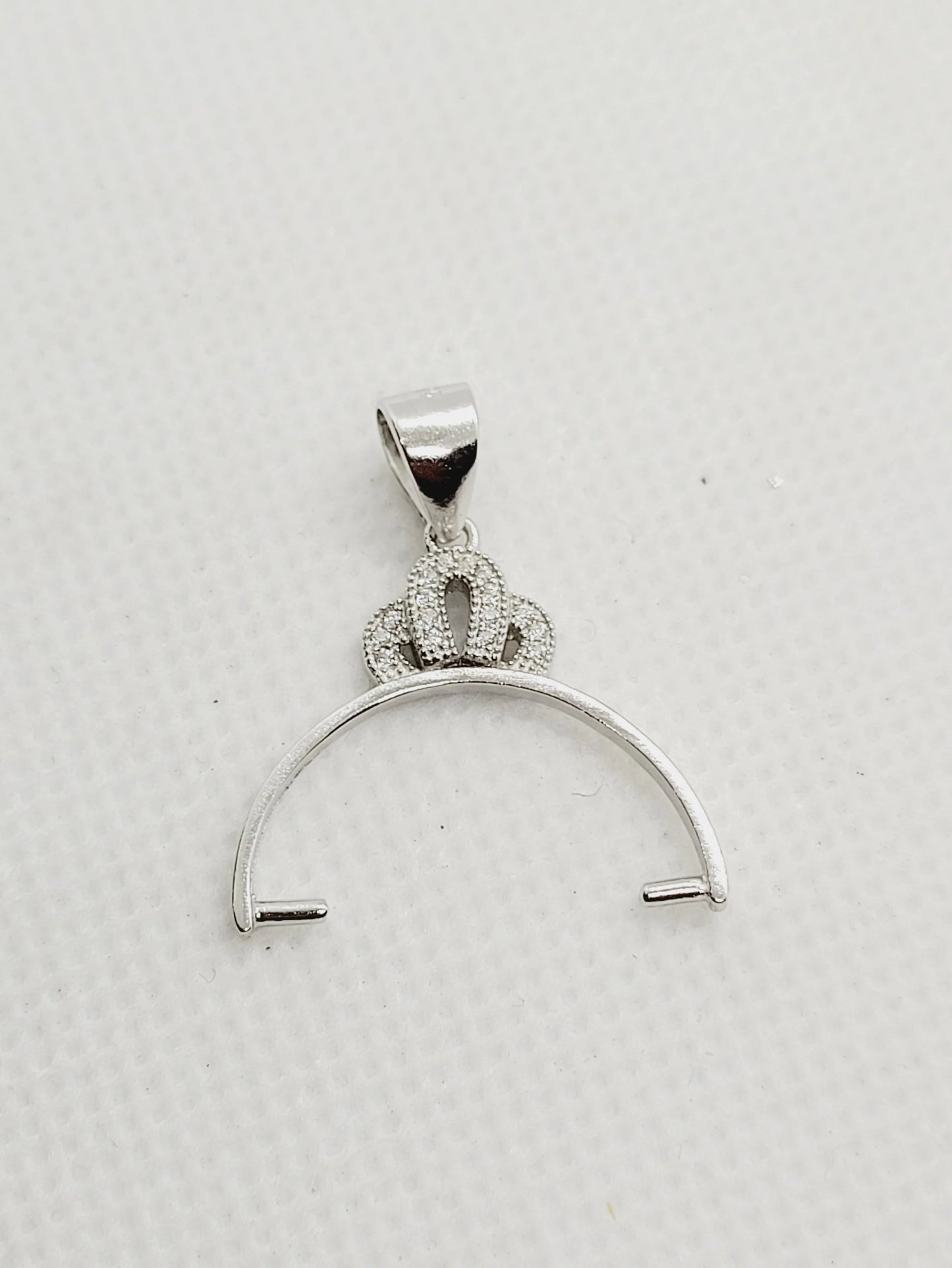 Crown Bail with Cubic Zirconia (3 sizes) image 4