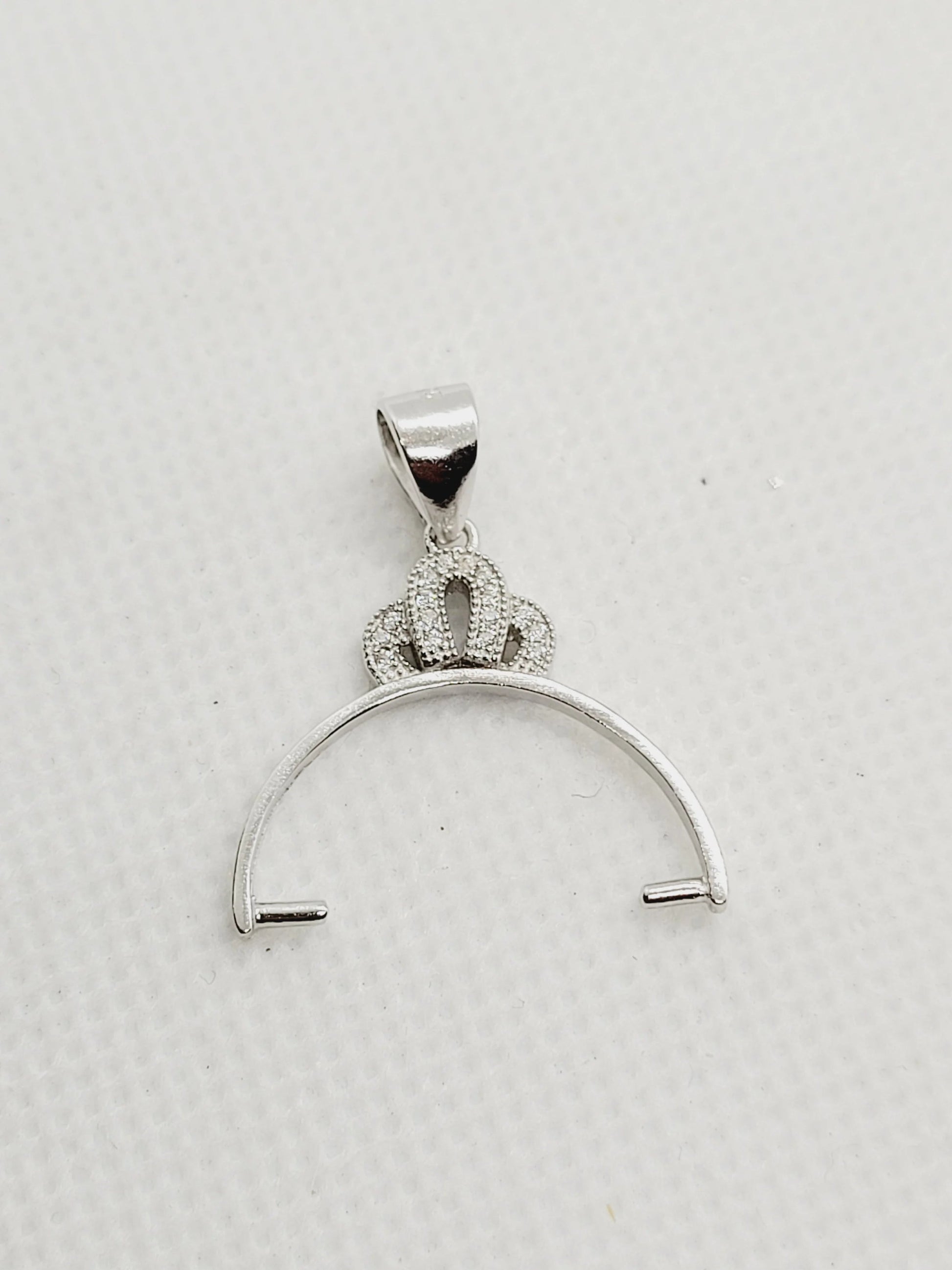 Crown Bail with Cubic Zirconia (3 sizes) image 4