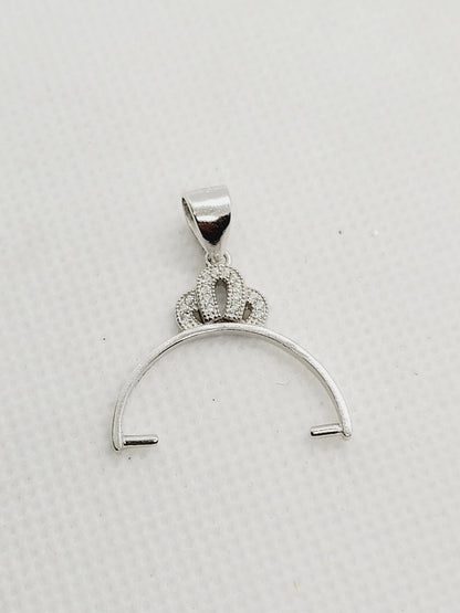 Crown Bail with Cubic Zirconia (3 sizes) image 4
