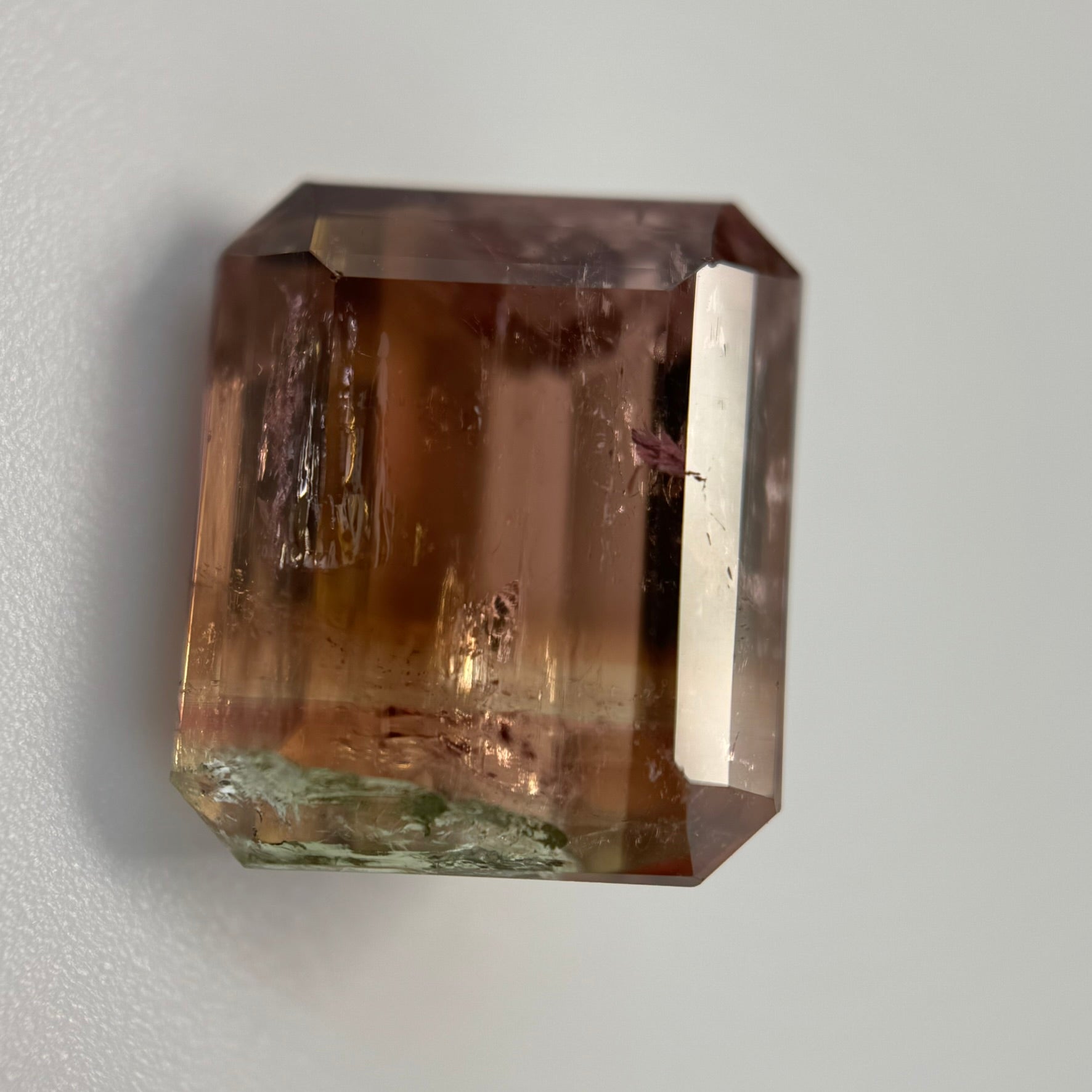 Bi-color Tourmaline Pair Emerald Cut (25.42 CT) image 4