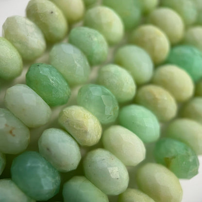 Chrysoprase Faceted Rondelle Beads image 10