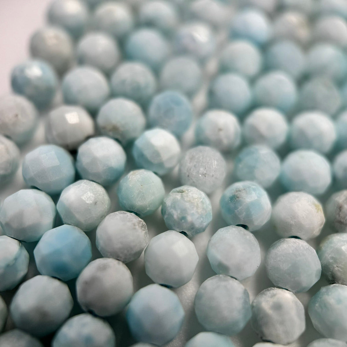 Hemimorphite Faceted Round Beads image 4