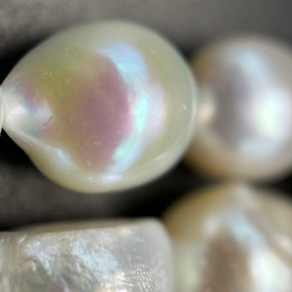 A White Potato Pearl  12x10mm image 4