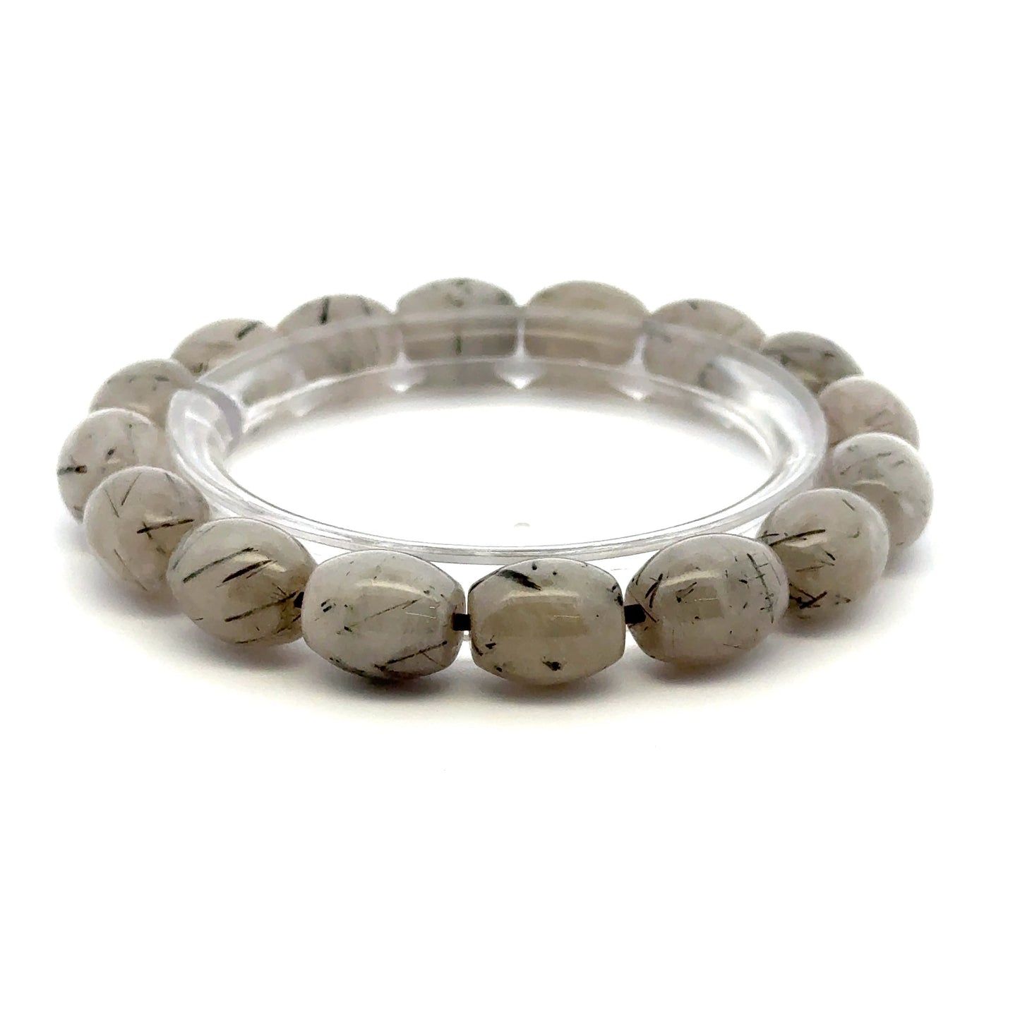 Tourmalinated Quartz Bracelet – Natural Golden Needle Gemstone